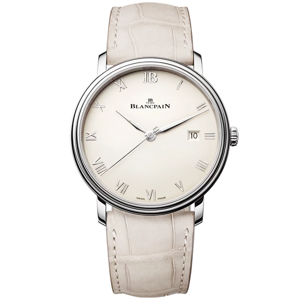 Blancpain Villeret Extraplate 40mm Opaline Dial Mens Automatic Watch - Berry's Jewellers