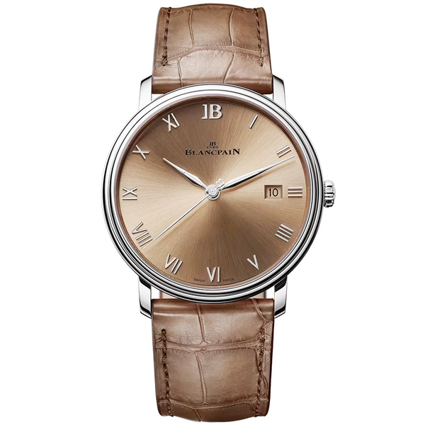Blancpain Villeret Extraplate 40mm Brown Sunburst Dial Mens Automatic Watch - Berry's Jewellers