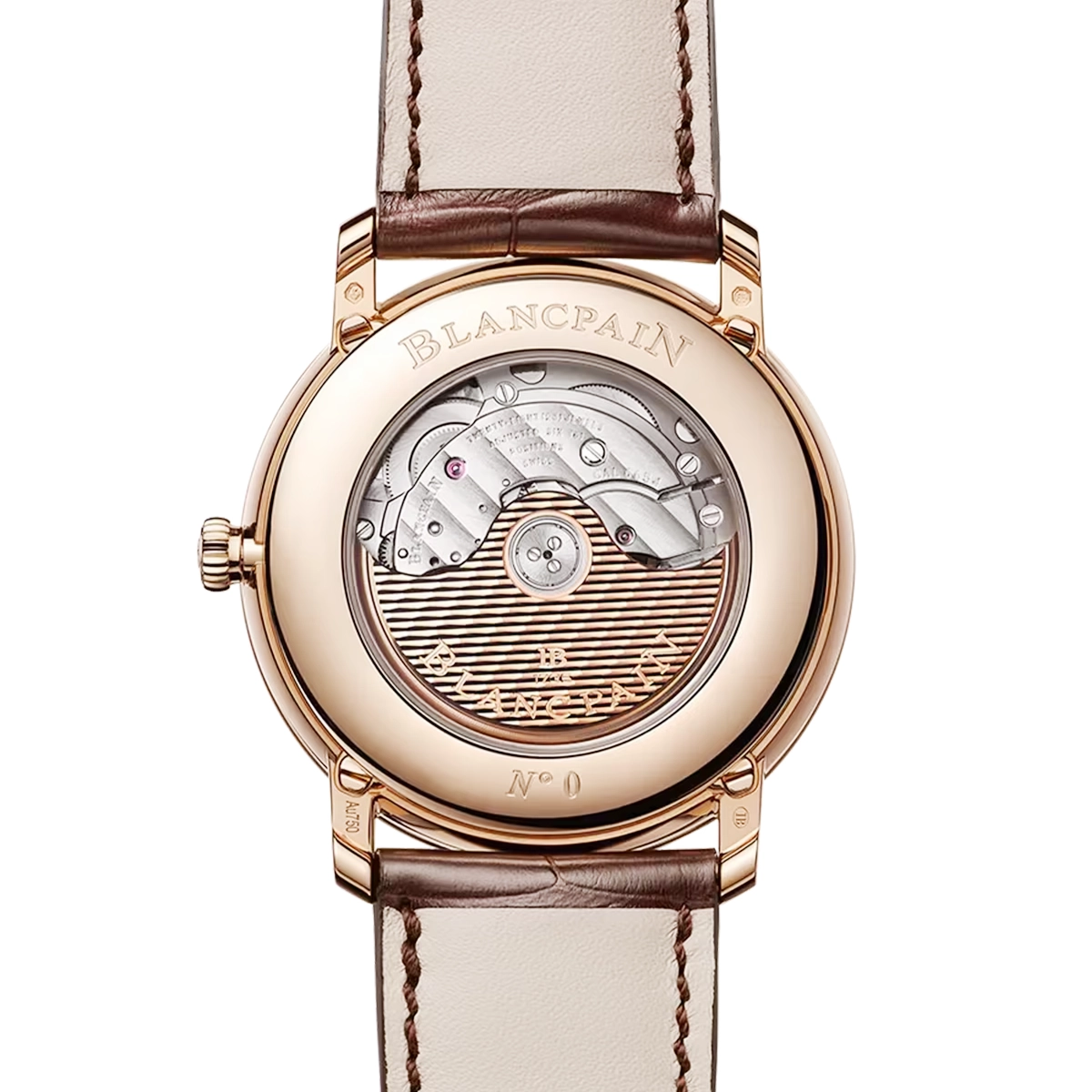 Blancpain Villeret Quantieme Complet 40mm 18ct Rose Gold Green Dial Strap Watch - Berry's Jewellers