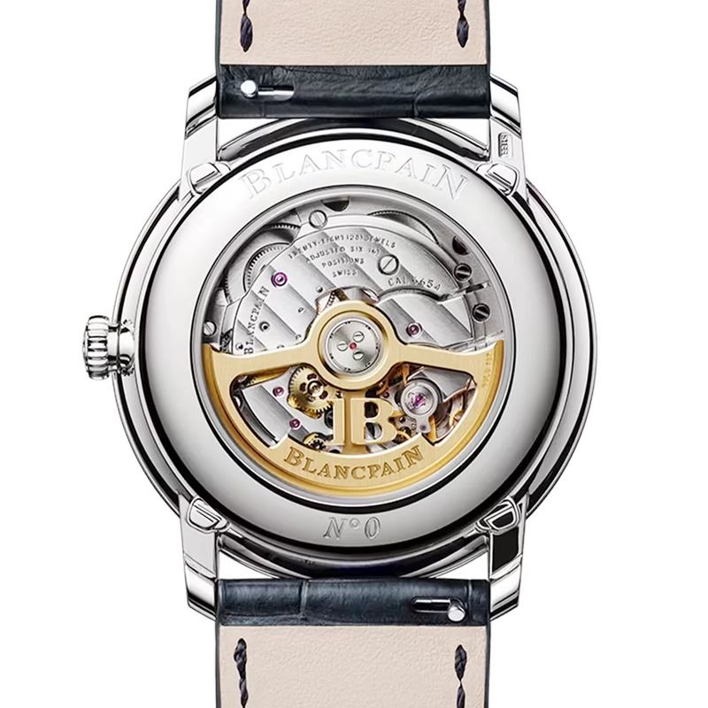 Villeret Quantieme Complet 40.2mm Opaline Dial Automatic Watch