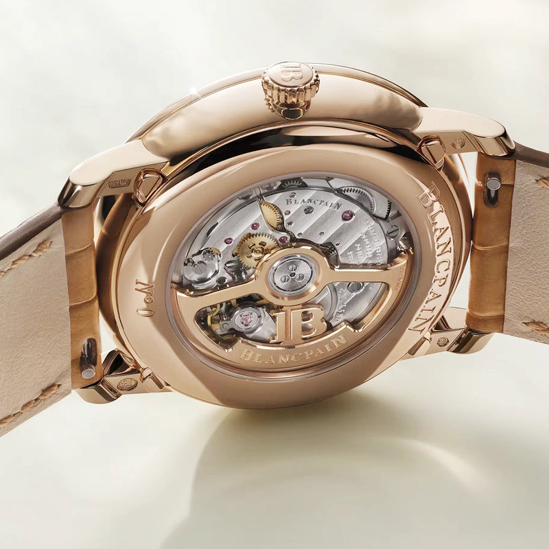 Blancpain Villeret Quantieme Complet 40.2mm 18ct Rose Gold Opaline Dial Watch - Berry's Jewellers