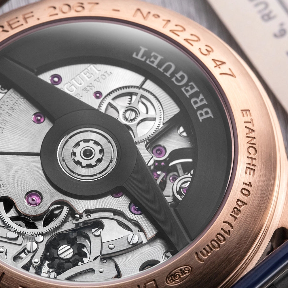 Breguet Type XX Chronographe 2067 18ct Rose Gold Blue Dial Mens Watch - Berry's Jewellers