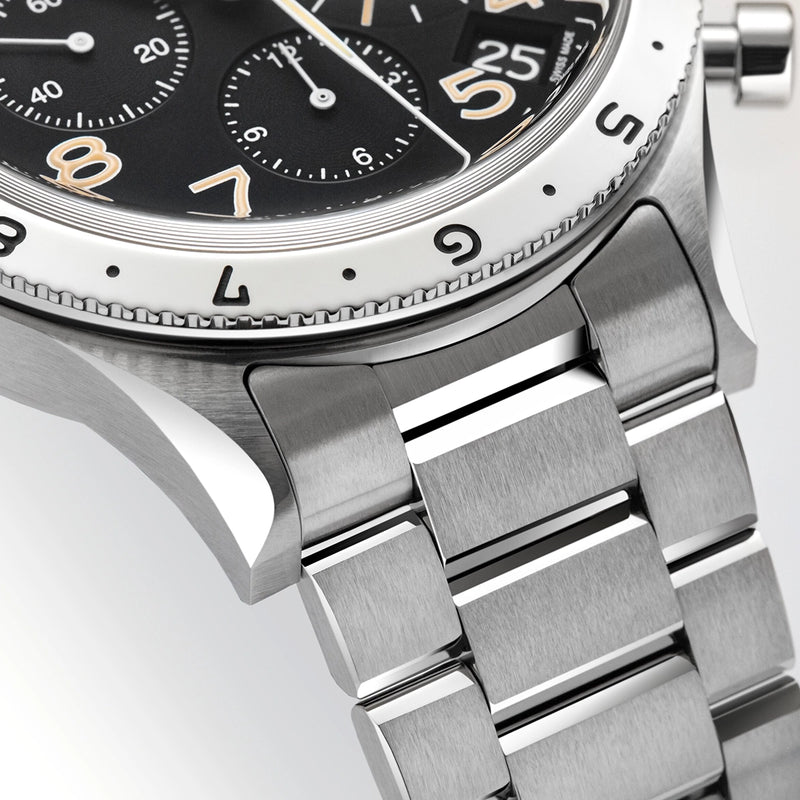 Breguet Type XX Chronographe 2067 42mm Black Dial Mens Bracelet Watch - Berry's Jewellers