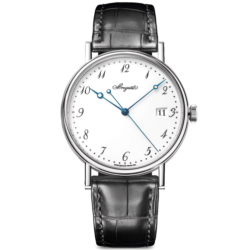 Breguet Classique 5177 38mm 'Grand Feu' White Enamel Dial Mens Watch - Berry's Jewellers