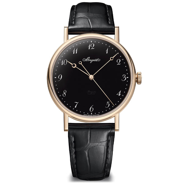 Breguet Classique 5177 38mm 18ct Rose Gold Black Enamel Dial Watch - Berry's Jewellers