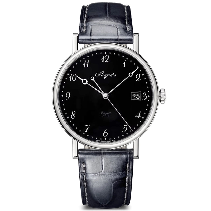 Breguet Classique 5177 38mm Platinum Black Enamel Dial Watch - Berry's Jewellers