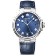 Breguet Marine 5517 Titanium Blue Dial Automatic Leather Strap Watch - Berry's Jewellers