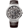 Breguet Marine Chronographe 5527 Titanium Grey Dial Leather Strap Watch - Berry's Jewellers