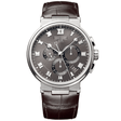 Breguet Marine Chronographe 5527 Titanium Grey Dial Leather Strap Watch - Berry's Jewellers