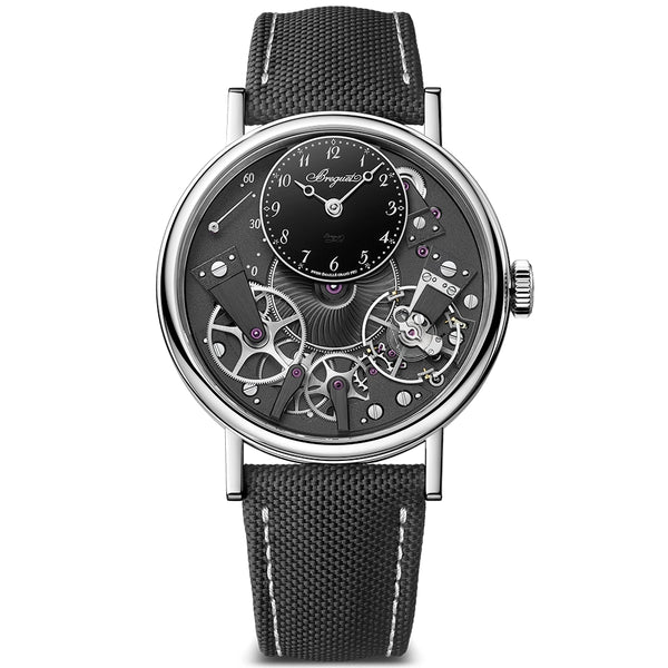 Breguet Tradition 7037 18ct White Gold Black Skeleton Dial Automatic Watch - Berry's Jewellers