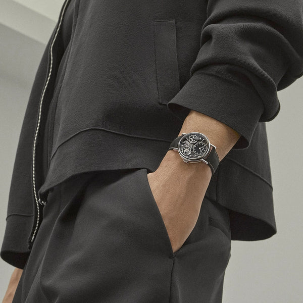 Breguet Tradition 7037 18ct White Gold Black Skeleton Dial Automatic Watch - Berry's Jewellers