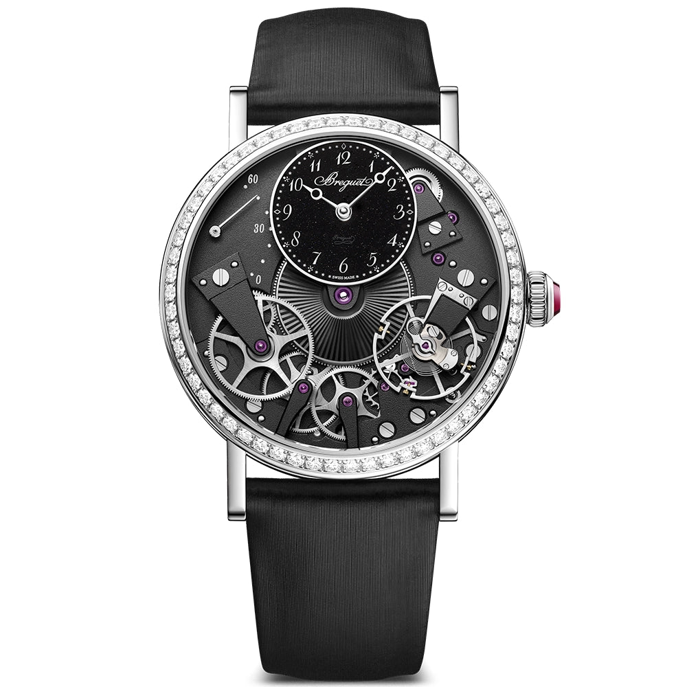 Breguet Tradition 7038 18ct White Gold Diamond Set Strap Watch - Berry's Jewellers