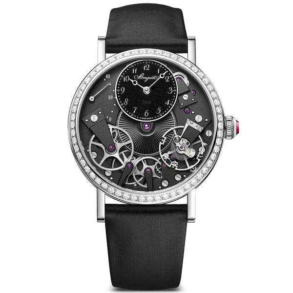 Breguet Tradition 7038 18ct White Gold Diamond Set Strap Watch - Berry's Jewellers