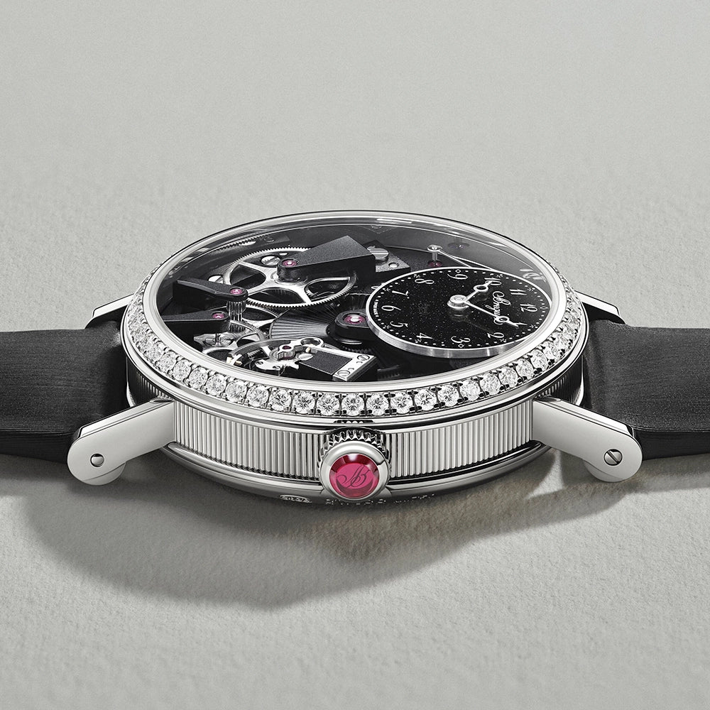 Breguet Tradition 7038 18ct White Gold Diamond Set Strap Watch - Berry's Jewellers
