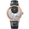 Breguet Tradition 7057 18ct Rose Gold Black Skeleton Dial Strap Watch - Berry's Jewellers