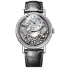 Breguet Tradition Seconde Retrograde 7097 18ct White Gold Silver Skeleton Dial Watch - Berry's Jewellers