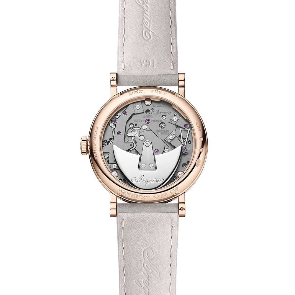 Tradition Seconde Retrograde 7097 18ct Rose Gold White Skeleton Dial Watch