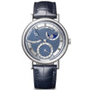 Breguet Classique Phase de Lune 7137 18ct White Gold Blue Guilloche Dial Watch - Berry's Jewellers