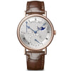 Breguet Classique Phase de Lune 7137 18ct Rose Gold Silver Guilloche Dial Watch - Berry's Jewellers