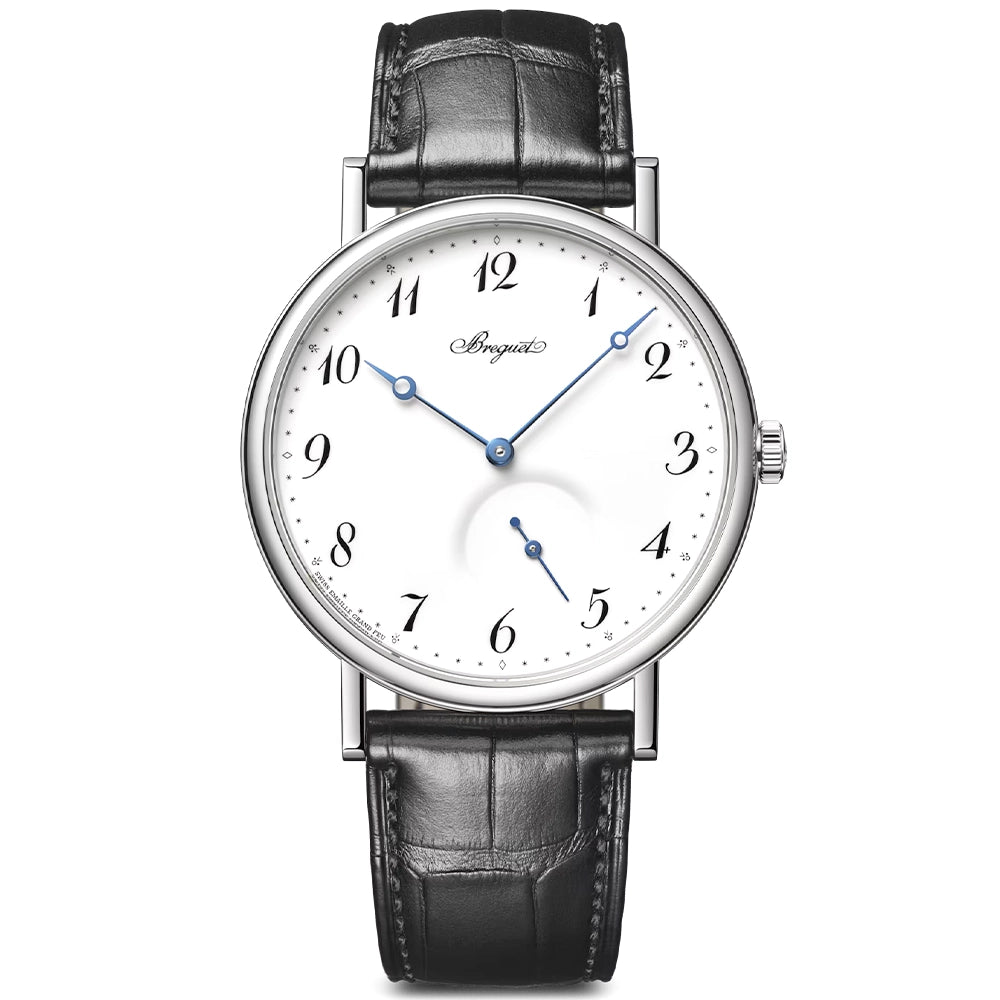 Breguet Classique 7147 40mm 'Grand Feu' White Enamel Dial Mens Watch - Berry's Jewellers
