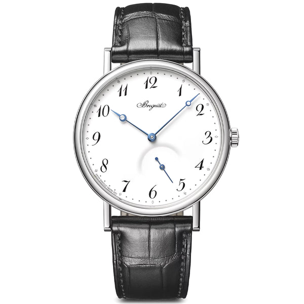 Breguet Classique 7147 40mm 'Grand Feu' White Enamel Dial Mens Watch - Berry's Jewellers