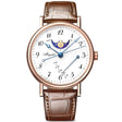 Breguet Classique Phase de Lune 7787 18ct Rose Gold White Enamel Dial Watch - Berry's Jewellers