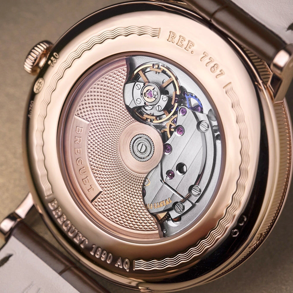 Breguet Classique Phase de Lune 7787 18ct Rose Gold White Enamel Dial Watch - Berry's Jewellers