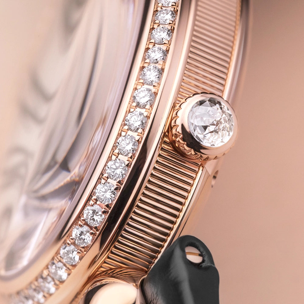 Breguet Reine de Naples 8918 18ct Rose Gold Diamond Set Ladies Strap Watch - Berry's Jewellers