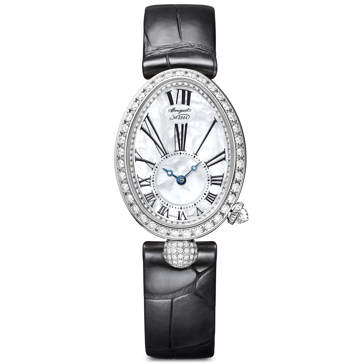 Breguet Reine de Naples 18ct White Gold Diamond Set Ladies Strap Watch - Berry's Jewellers