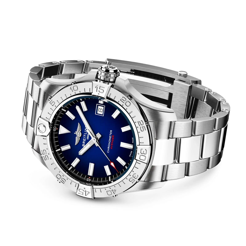 Avenger Wings 42mm Blue Gradient Dial Automatic Mens Bracelet Watch