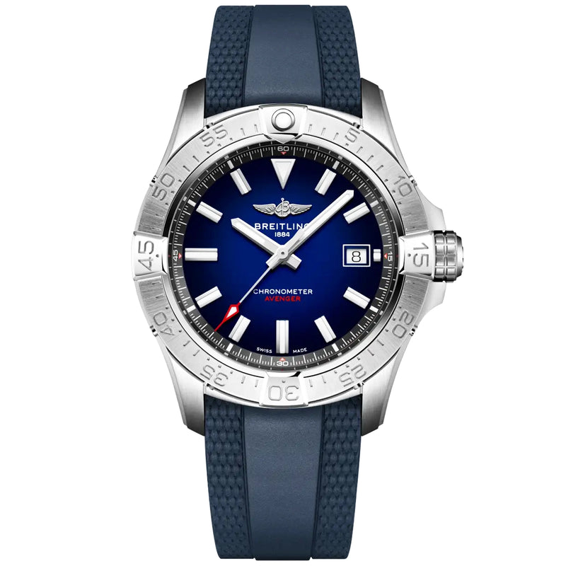 Avenger Wings 42mm Blue Gradient Dial Automatic Mens Strap Watch