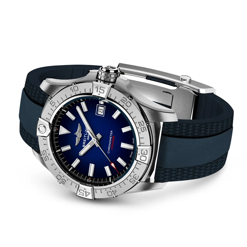 Avenger Wings 42mm Blue Gradient Dial Automatic Mens Strap Watch