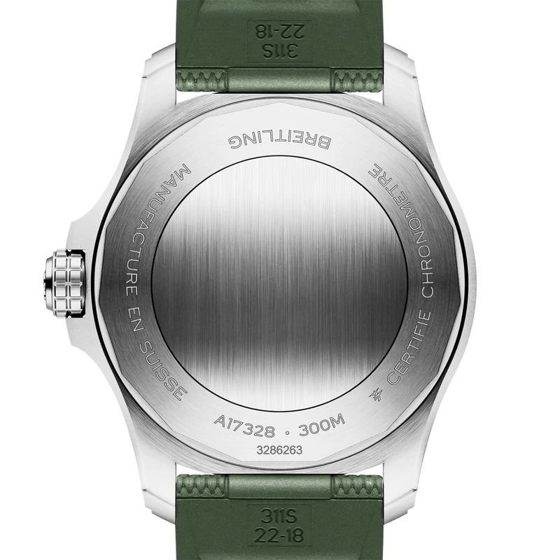 Avenger Wings 42mm Green Gradient Dial Automatic Mens Strap Watch