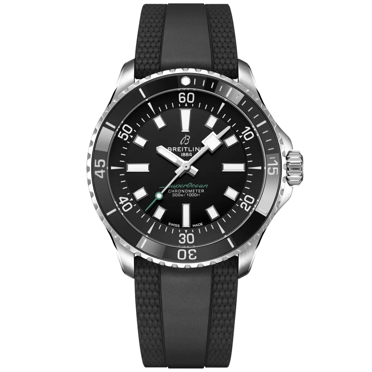 Breitling Superocean UK Edition 42mm Automatic Mens Rubber Strap Watch - Berry's Jewellers
