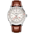 Breitling Navitimer GMT 41mm Silver Dial Mens Automatic Strap Watch - Berry's Jewellers