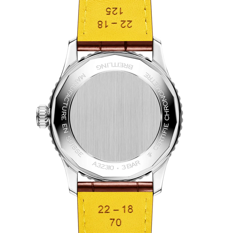 Navitimer GMT 41mm Silver Dial Mens Automatic Strap Watch