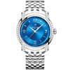 Breitling Lady Premier 32mm Blue Dial Diamond Set Bracelet Watch - Berry's Jewellers