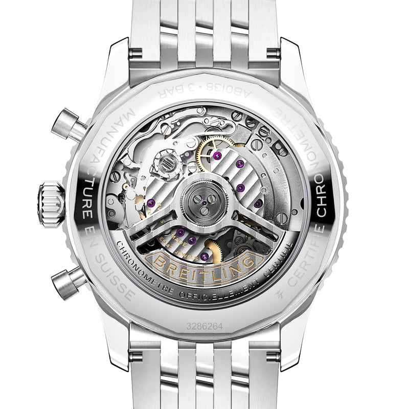 Navitimer 43mm Ice Blue/Black Dial Automatic Bracelet Watch