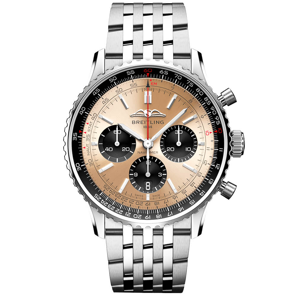 Black Dial Chronograph Bracelet Watch - Berry's Jewellers