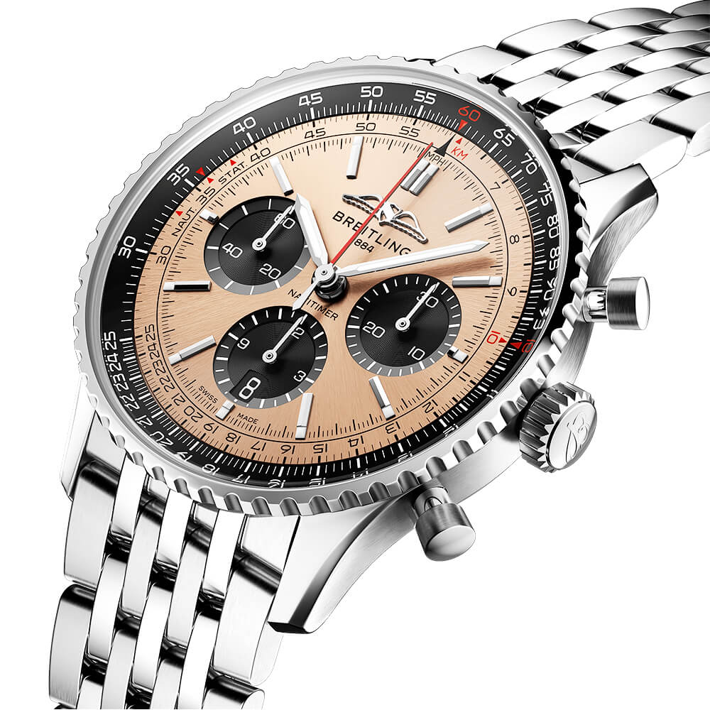 Black Dial Chronograph Bracelet Watch - Berry's Jewellers