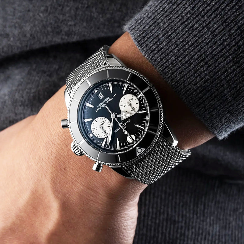 Breitling Superocean Heritage Chronograph UK Special Edition Bracelet Watch - Berry's Jewellers