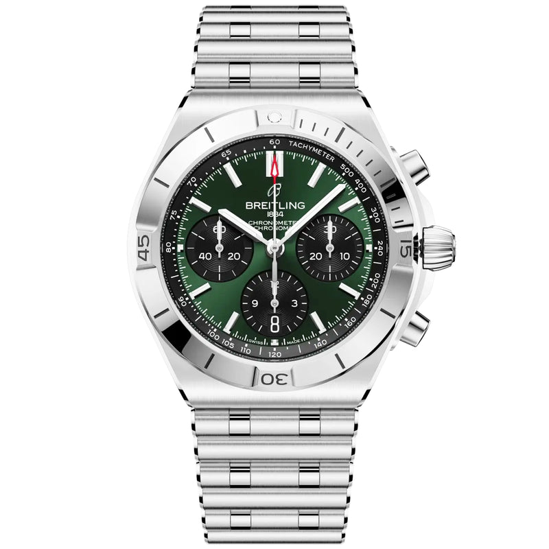 Chronomat Chronograph 42mm Green Dial Automatic Bracelet Watch