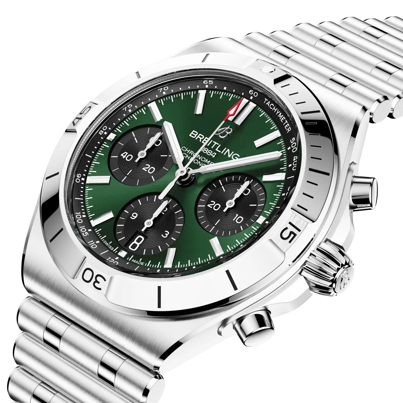 Chronomat Chronograph 42mm Green Dial Automatic Bracelet Watch