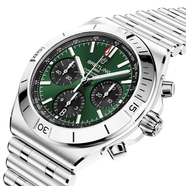 Chronomat Chronograph 42mm Green Dial Automatic Bracelet Watch