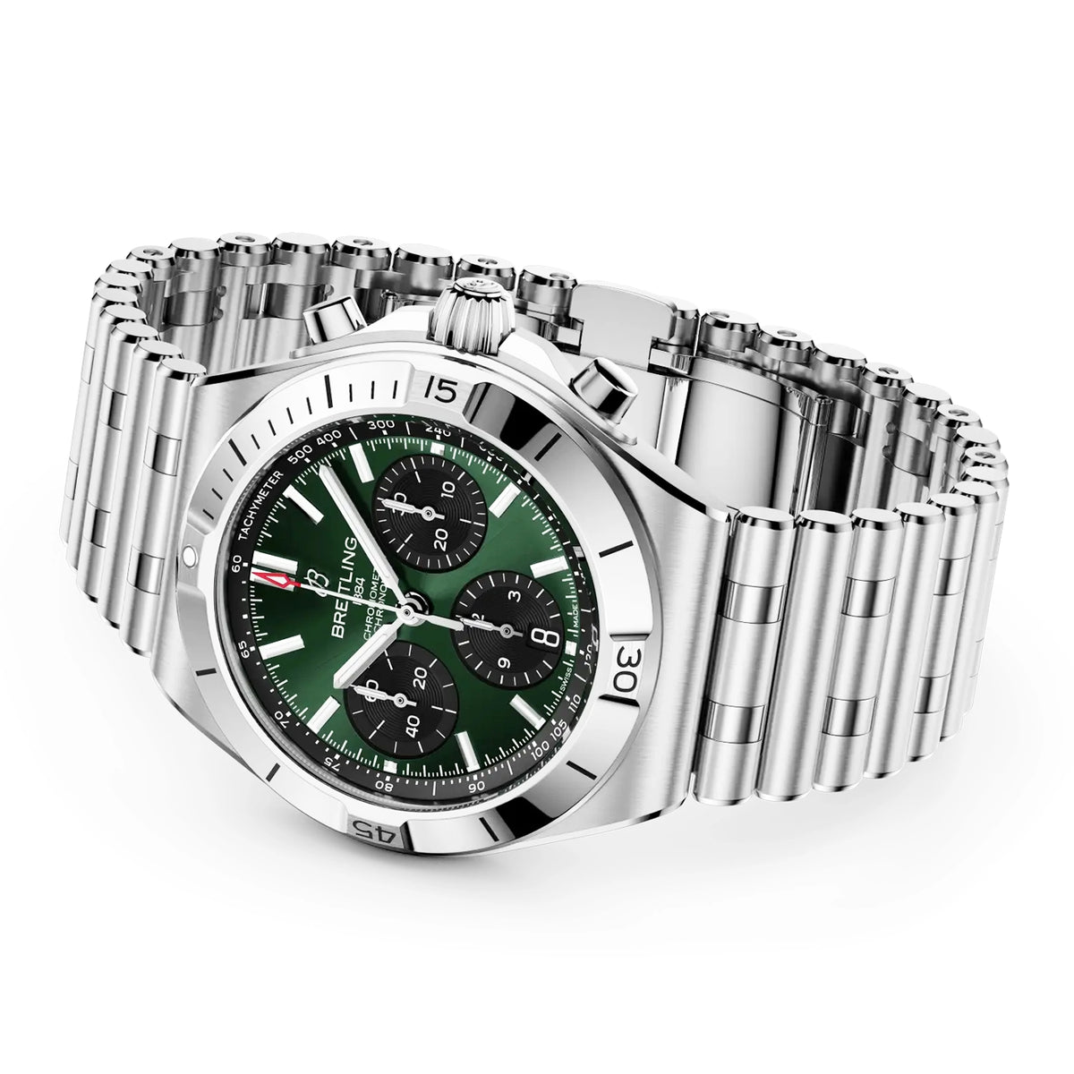 Chronomat Chronograph 42mm Green Dial Automatic Bracelet Watch
