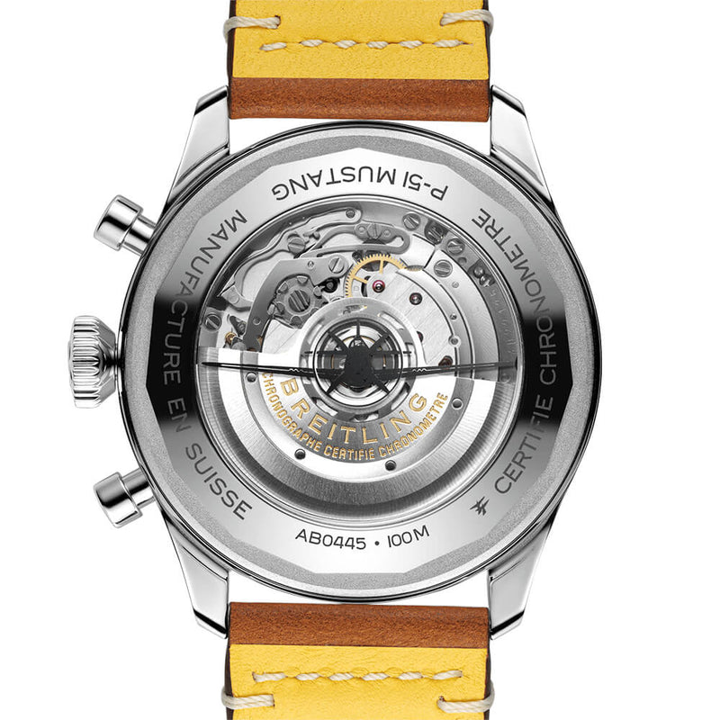 Classic AVI P-51 GMT Mustang 46mm Black Dial Chronograph Watch