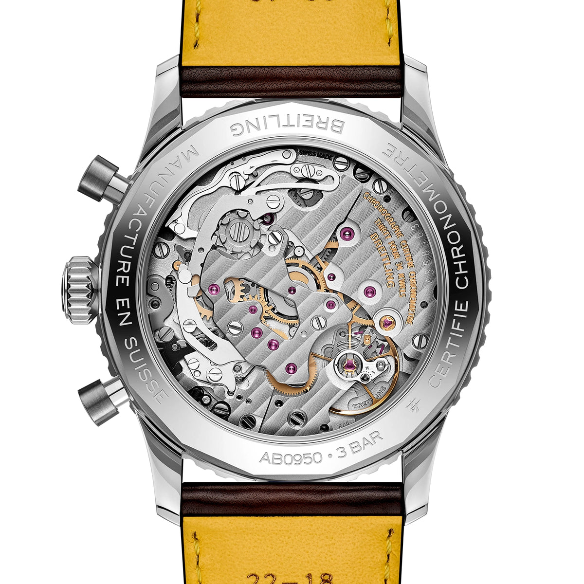 Breitling Navitimer Chronograph 41mm Black Panda Dial Mens Strap Watch - Berry's Jewellers