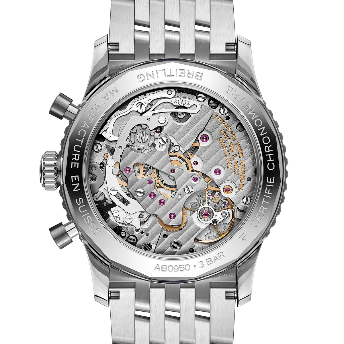 Breitling Navitimer Chronograph 41mm Sunray Blue Dial Mens Bracelet Watch - Berry's Jewellers