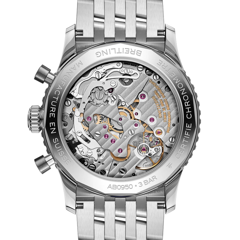 Breitling Navitimer Chronograph 41mm Sunray Blue Dial Mens Bracelet Watch - Berry's Jewellers