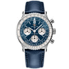 Breitling Navitimer Chronograph 41mm Sunray Blue Dial Mens Strap Watch - Berry's Jewellers